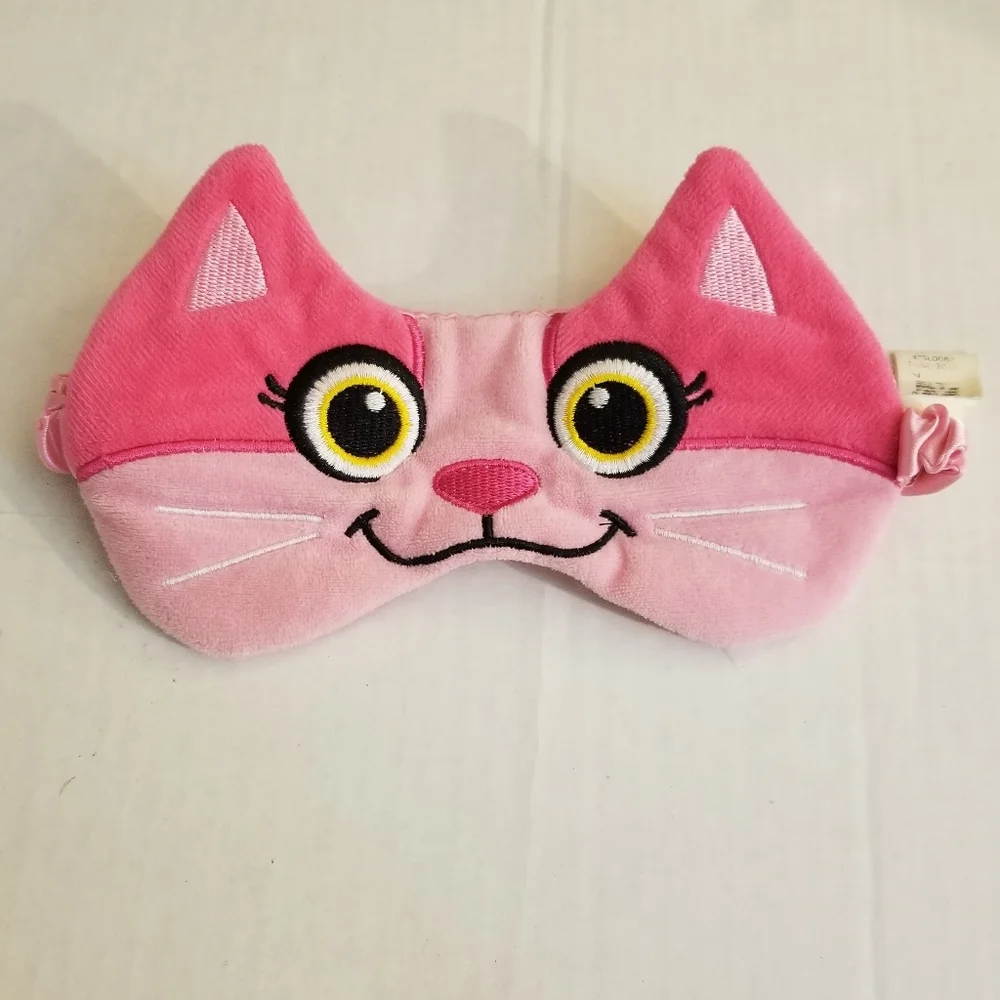 Sleep Mask Pink Kitty Cat Mask for Kids